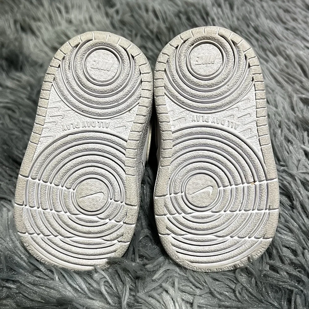 Nike Toddler Court Borough Mid 2 Sneaker White CD7784-100 Size 3C